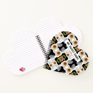 Elegant Vintage Floral Notebook