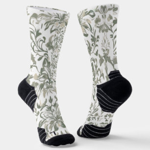Elegant Vintage Floral Pattern Socks