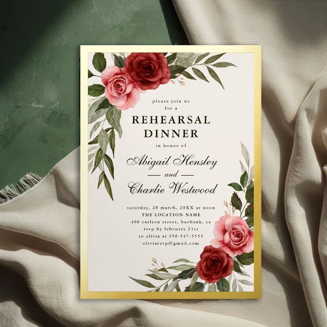 Elegant Vintage Floral Rehearsal Dinner (Creator Uploaded)