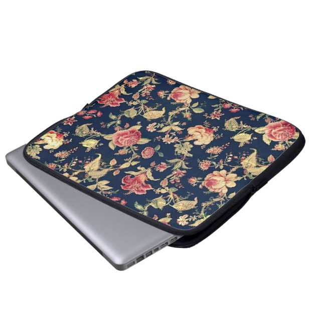 Elegant Vintage Floral Rose Electronics Case (Front Bottom)