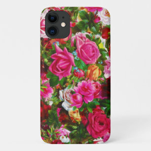 Elegant Vintage Floral Rose Garden Blossom iPhone 11 Case