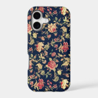 Elegant Vintage Floral Rose iPhone Case