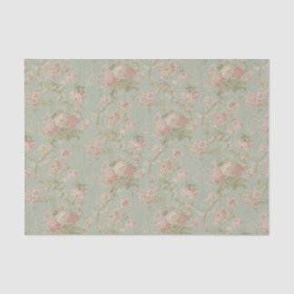 Elegant Vintage Floral Rose Tissue Paper