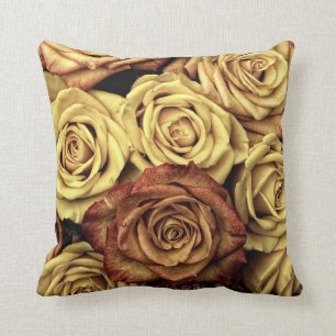 Elegant Vintage Floral Rose Victorian Shabby Chic Cushion