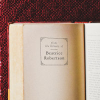 Elegant Vintage Frame Book From The Library Of