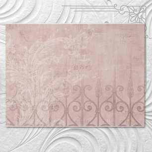 Elegant Vintage French Orchid Brocade Tissue Paper