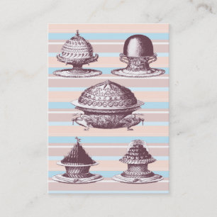Elegant Vintage French Pastries Bakery Business Card