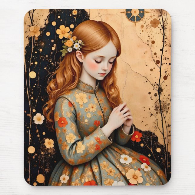~ Elegant Vintage Girl  ~ Mousepad (Front)