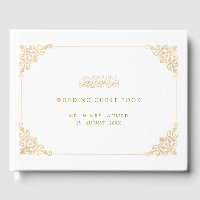 Elegant Vintage Gold White Cream Muslim Wedding