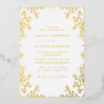Elegant Vintage Gold White Wedding<br><div class="desc">More Vintage Wedding Invitations in the Little Bayleigh Store!</div>