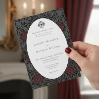 Elegant Vintage Gothic Moody Botanical Wedding
