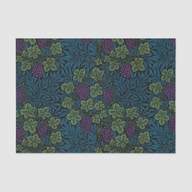 Elegant Vintage Grape Vines Tissue Paper (Front)