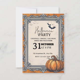 Elegant Vintage Halloween Party Invitation – Edita