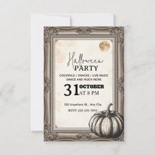 Elegant Vintage Halloween Party Invitation – Edita
