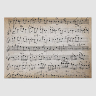 Elegant Vintage Handwritten Sheet Music Notes