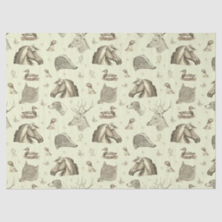 Elegant Vintage Horse English Country Hunting Tissue Paper