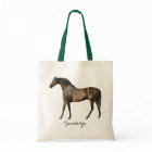 Elegant Vintage Horse Equestrian Custom Name