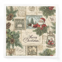 Elegant Vintage Inspired Christmas Floral Pattern 