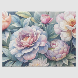 Elegant Vintage Inspired Dreamy Floral Ephemera Tissue Paper