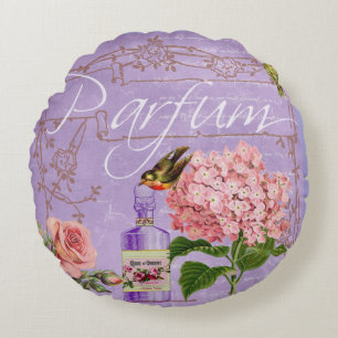 Elegant Vintage Ladies Boudoir Parfum Round Cushion
