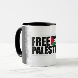 Elegant Vintage Look with Fist & Palestine Slogan Mug