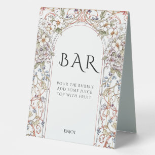 Elegant Vintage Nouveau Wedding Bar