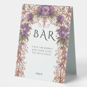 Elegant Vintage Nouveau Wedding Bar