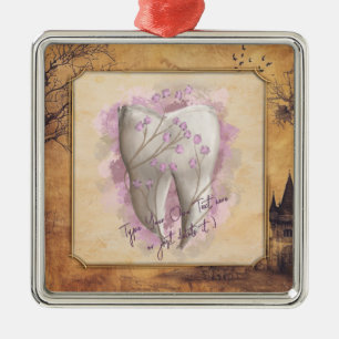 Elegant Vintage Old Fashioned Dental Gift Metal Ornament