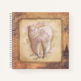 Elegant Vintage Old Fashioned Dental Gift Notebook