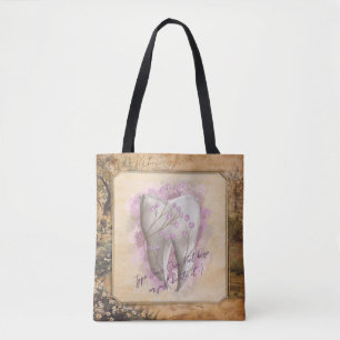Elegant Vintage Old Fashioned Dental Gift Tote Bag
