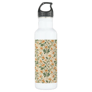 Elegant Vintage Orange Lily Floral Pattern  710 Ml Water Bottle