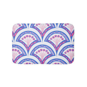 Elegant Vintage Ornamental Artwork Bath Mat