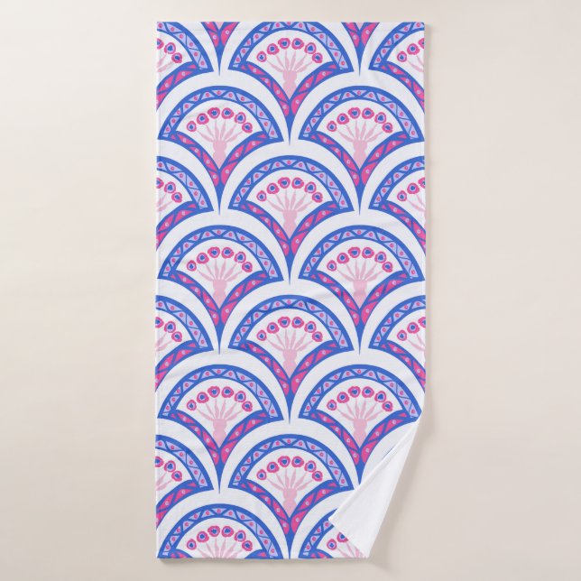 Elegant Vintage Ornamental Artwork Bath Towel (Bath Towel)
