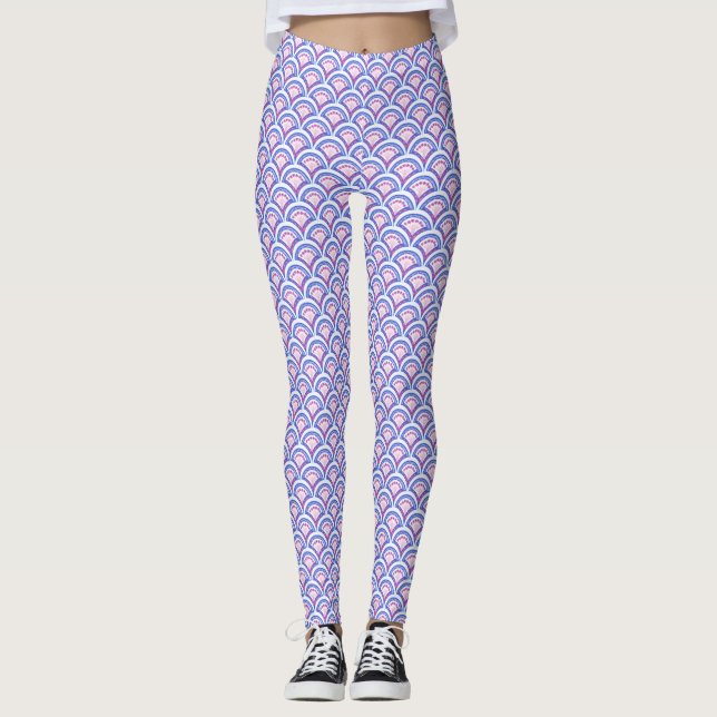 Elegant Vintage Ornamental Artwork Leggings (Front)
