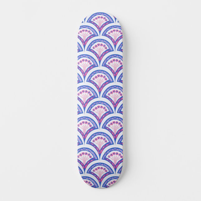 Elegant Vintage Ornamental Artwork Skateboard (Front)