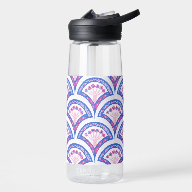 Elegant Vintage Ornamental Artwork Water Bottle (Left)