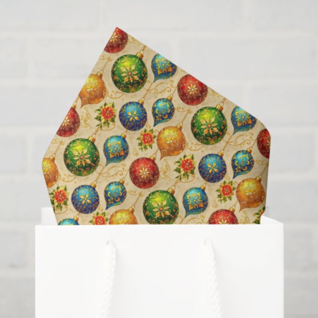 Elegant Vintage Ornaments Tissue Paper (Gift Bag)