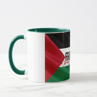 Elegant Vintage Palestinian Flag Support Mug