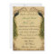 Elegant Vintage Peacock Posh Wedding Invitation