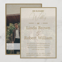 Elegant Vintage Photo [Editable] wedding 