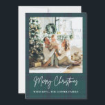 Elegant Vintage Plaid Photo Christmas Holiday Card<br><div class="desc">Elegant Vintage Plaid Photo Christmas Holiday Card</div>
