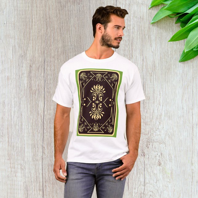 Elegant Vintage Playing Card Black Gold T-Shirt (Creator Uploaded)