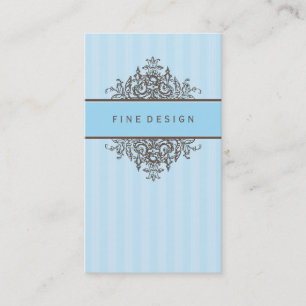 ELEGANT VINTAGE pretty beautiful renaissance blue Business Card