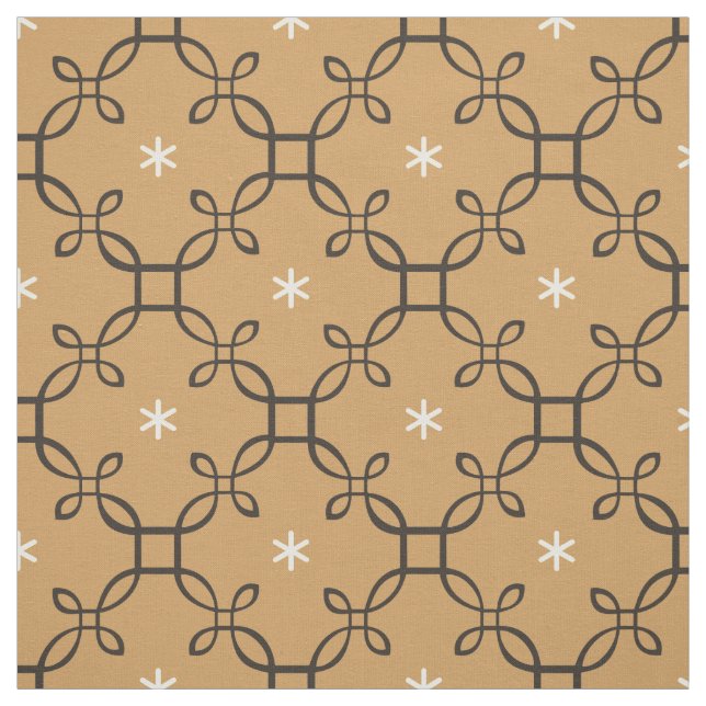 Elegant vintage quatrefoil Beethoven music CC0722 Fabric (Swatch)