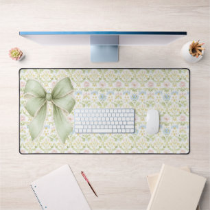 Elegant Vintage Ribbon  Desk Mat