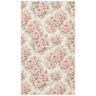 Elegant Vintage Rose Seamless Floral Pattern Tablecloth