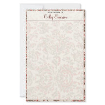 Elegant Vintage Rustic Filagree Burgundy Text