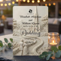 Elegant Vintage Scenic Church Storybook Wedding
