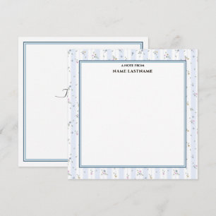 Elegant Vintage Shabby Chic Floral I Thank You Card