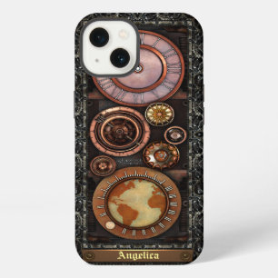 Elegant Vintage Steampunk Timepiece iPhone 13 Case